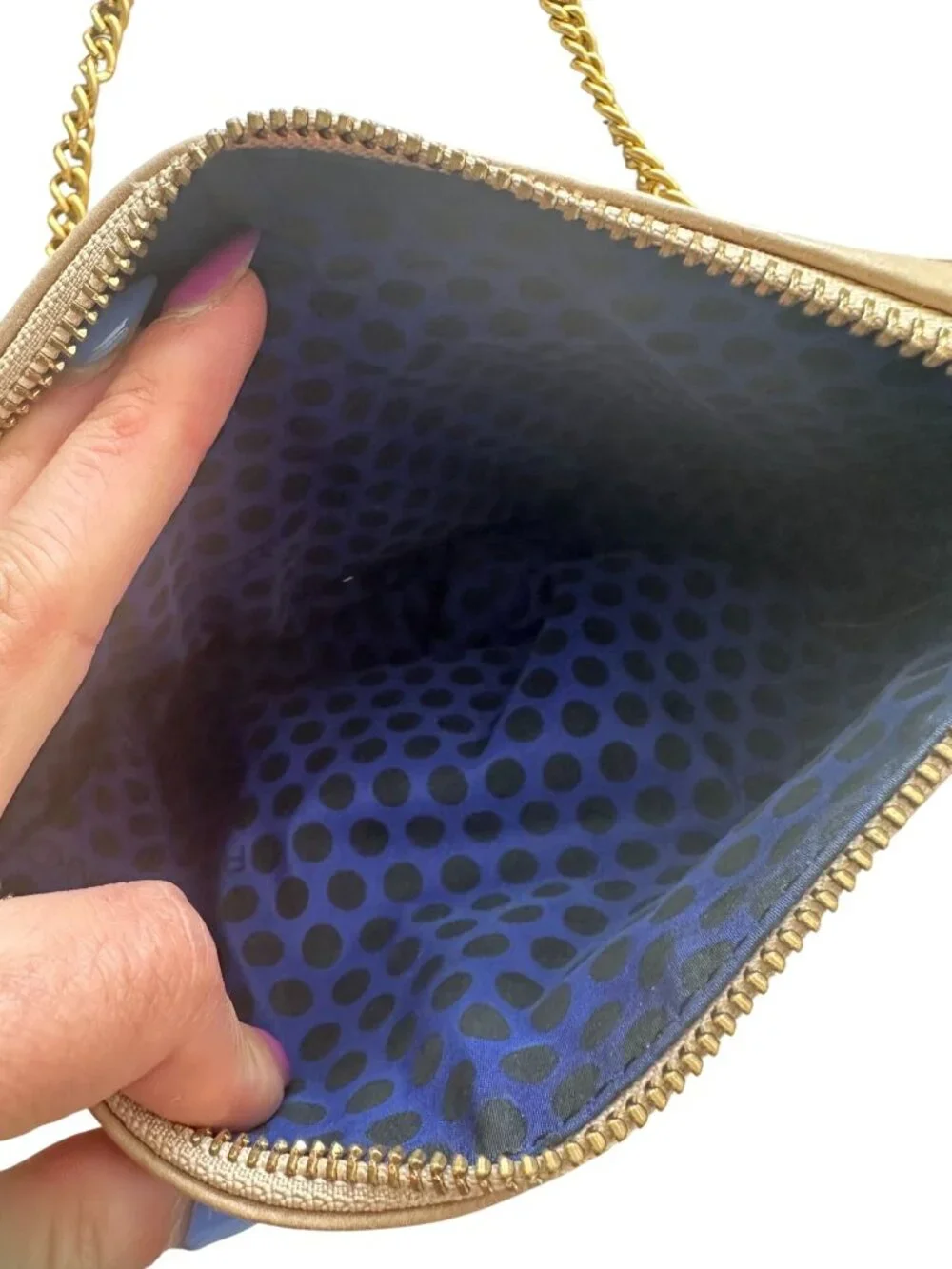 REBECCA MINKOFF Tan Gold Leather MAC Crossbody Bag